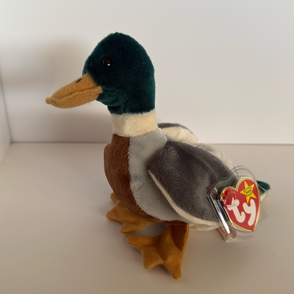 Ty Jake Mallard Duck Rare 1998 Beanie Baby Mint Retired